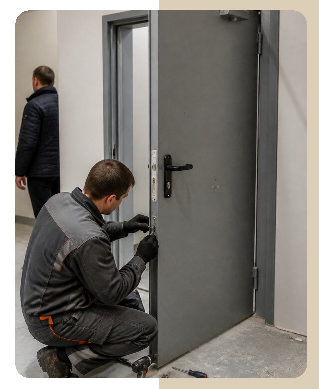 Ремонт противопожарной двери в Азнакаеве по цене 6670 р. | ДвериЛегко-Знк